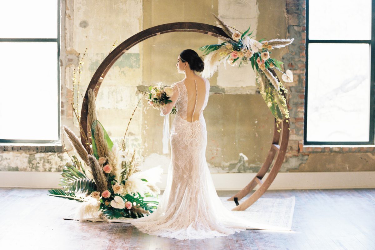 Hadley Wooden Circle Arbor Sugar Creek Event Rentals