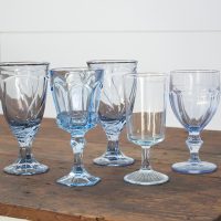 light blue goblets