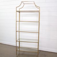 allegra gold etagere shelf