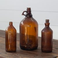Large Amber Jars