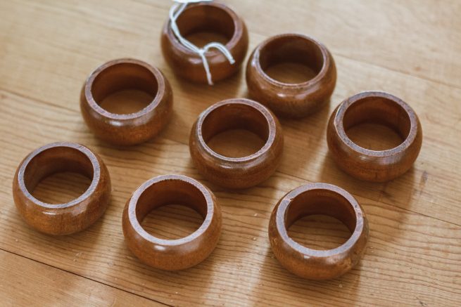 Modern Wooden Napkin Rings