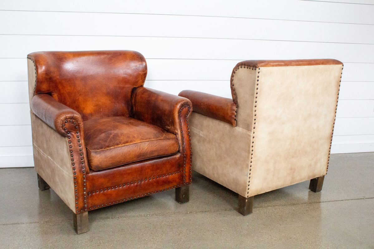 Griffin Leather Chairs Sugar Creek Event Rentals